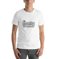 EEGIE Like Sunday Morning  Short-Sleeve Unisex T-Shirt black and white - eegie