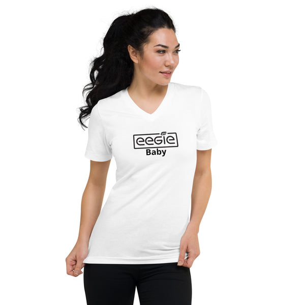 Unisex EEGIE Baby V-Neck T-Shirt black and white - eegie