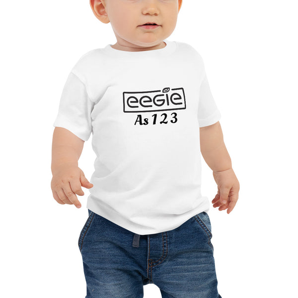 baby t shirts EEGIE As 1 2 3  Baby Jersey Short Sleeve T-shirt - eegie